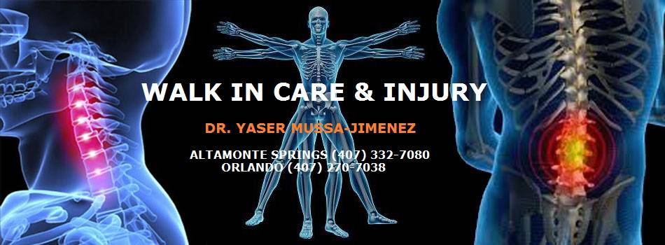 Walk in Care & Injury | 685 Palm Springs Dr Suite `1C, Altamonte Springs, FL 32701, USA | Phone: (407) 332-7080