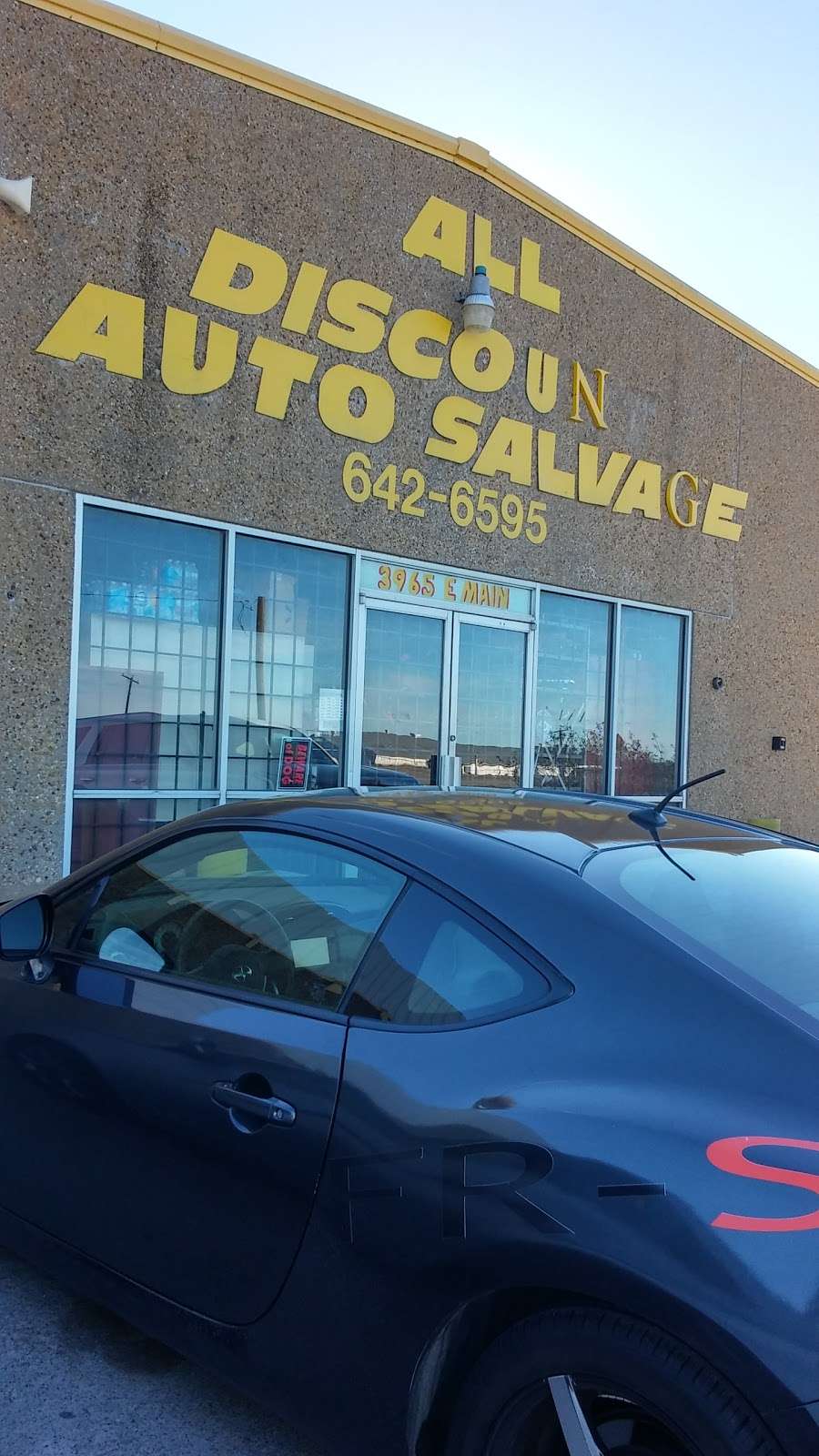 All Discount Auto Salvage | 3965 E Main St, Grand Prairie, TX 75050, USA | Phone: (972) 263-3388