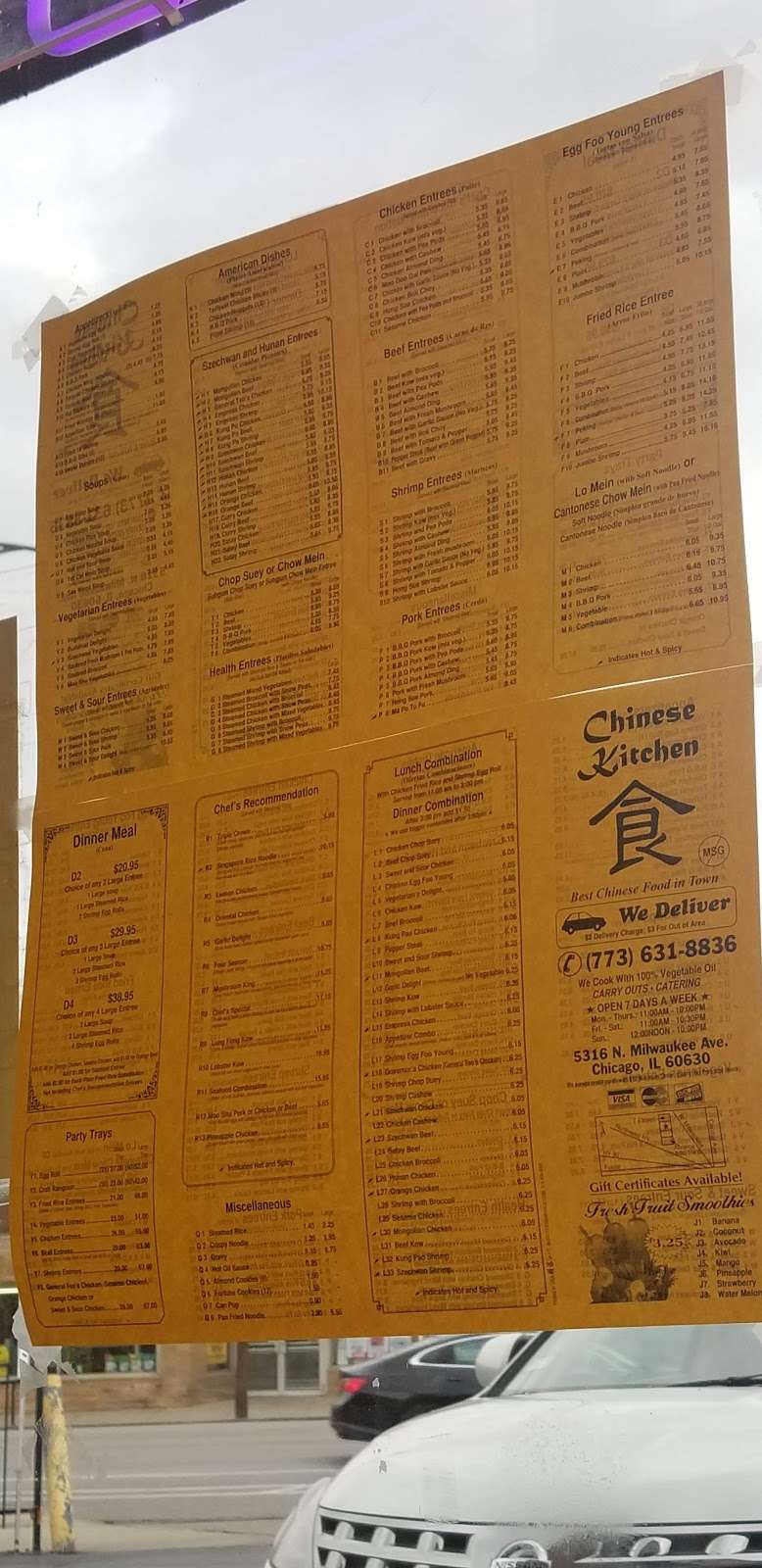 Chinese Kitchen Chicago Il 60630 | Dandk Organizer