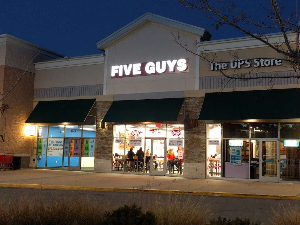 Five Guys | 4226 Fortuna Center Plaza, Dumfries, VA 22026, USA | Phone: (703) 580-9880