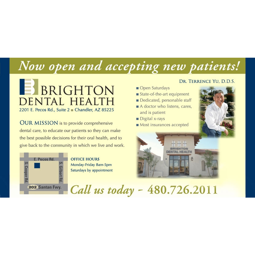 Brighton Dental Health | 2201 E Pecos Rd #2, Chandler, AZ 85225, USA | Phone: (480) 726-2011