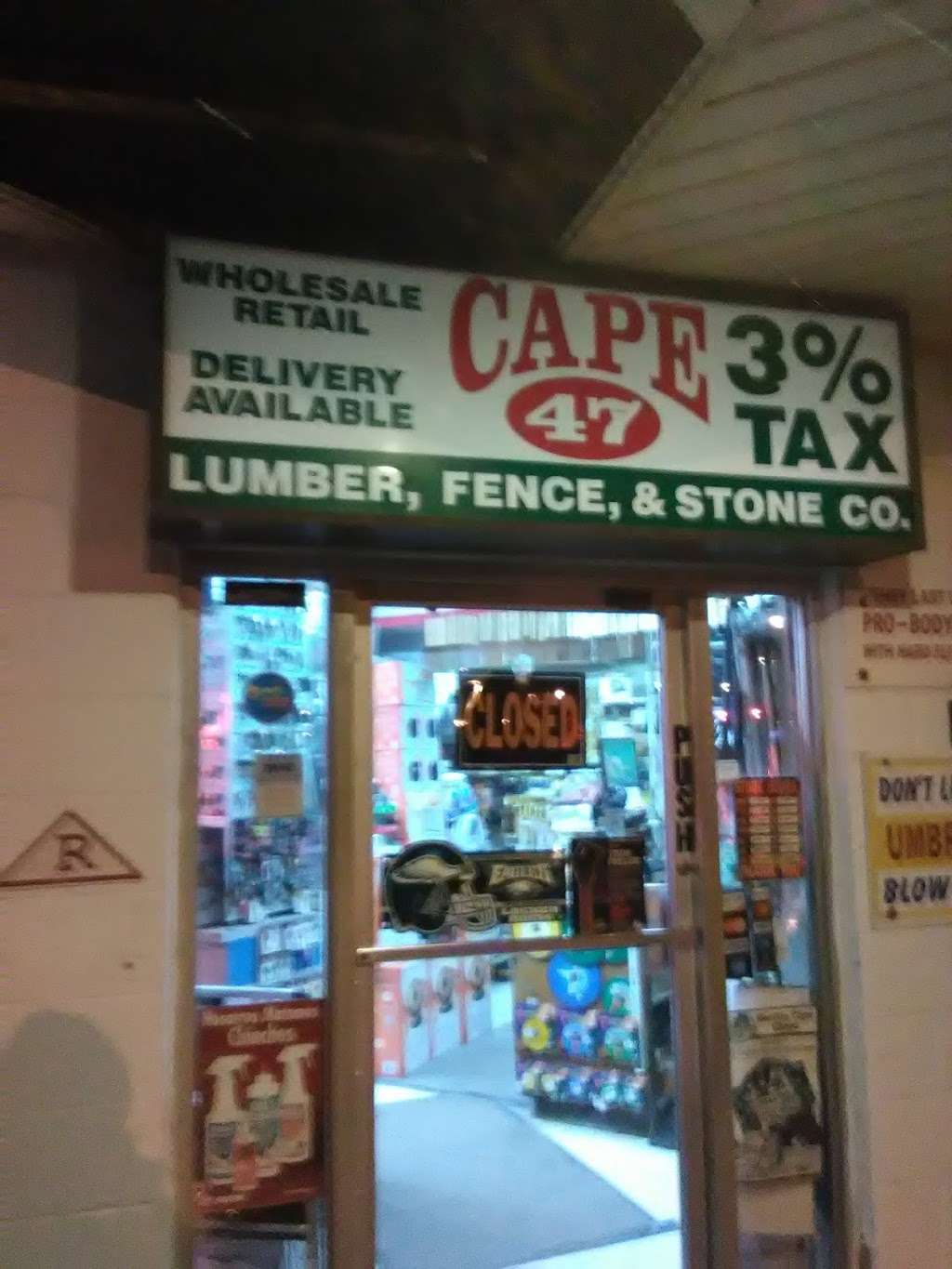 Cape 47 Lumber Fence & Stone | 101 E Roberts Ave, Wildwood, NJ 08260, USA | Phone: (609) 522-8395