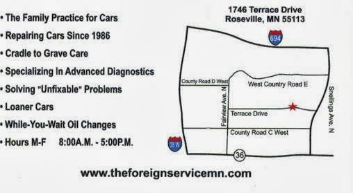 THE FOREIGN SERVICE | 1746 Terrace Dr, Roseville, MN 55113, USA | Phone: (651) 635-0395