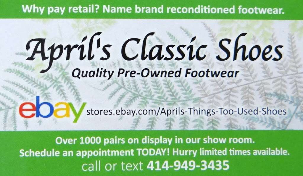 Aprils Classic Shoes | 102, 4357, 9401, W Beloit Rd, Milwaukee, WI 53227, USA | Phone: (414) 949-3435