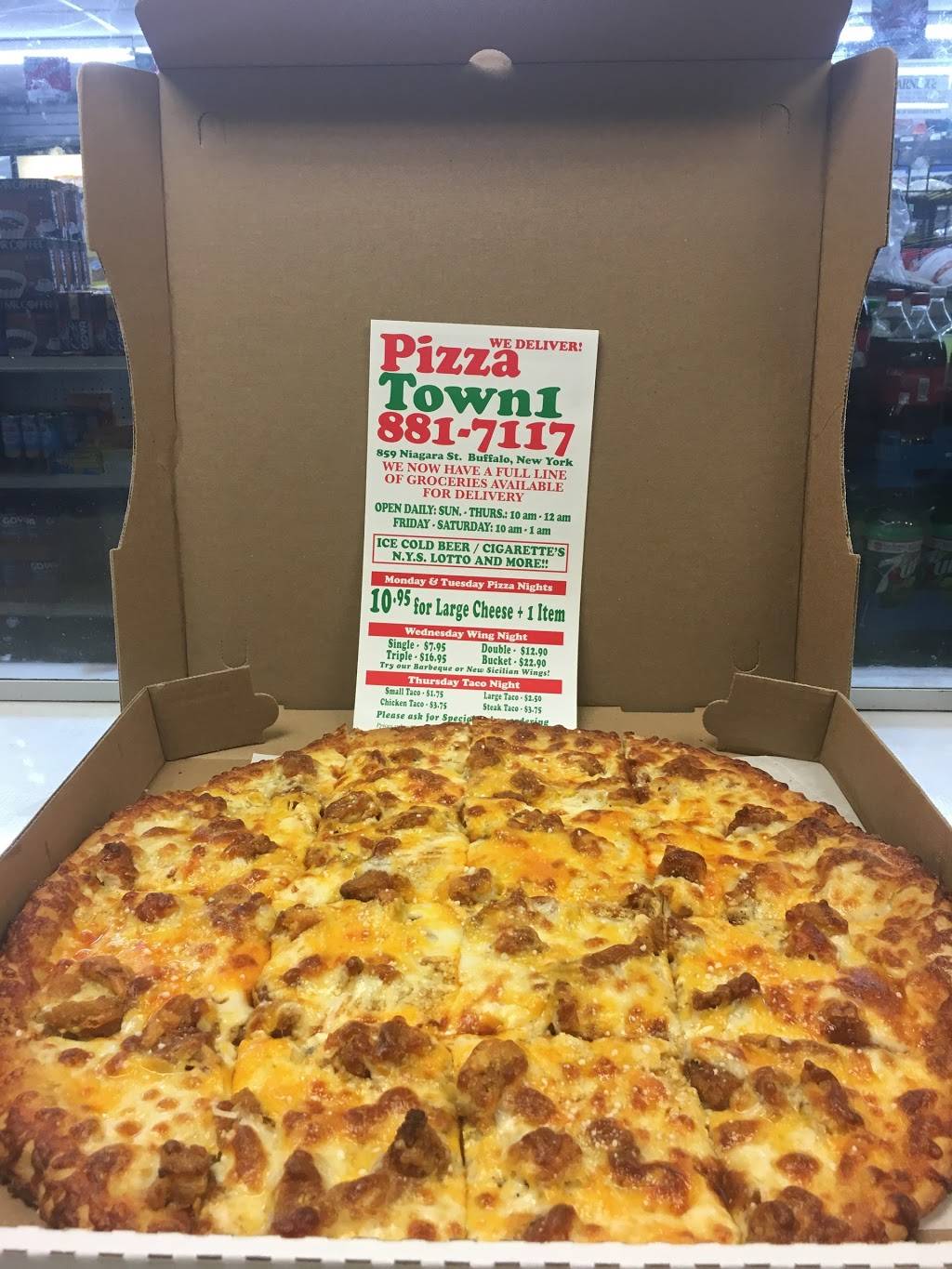 Pizza Town | 859 Niagara St, Buffalo, NY 14213, USA | Phone: (716) 881-7117