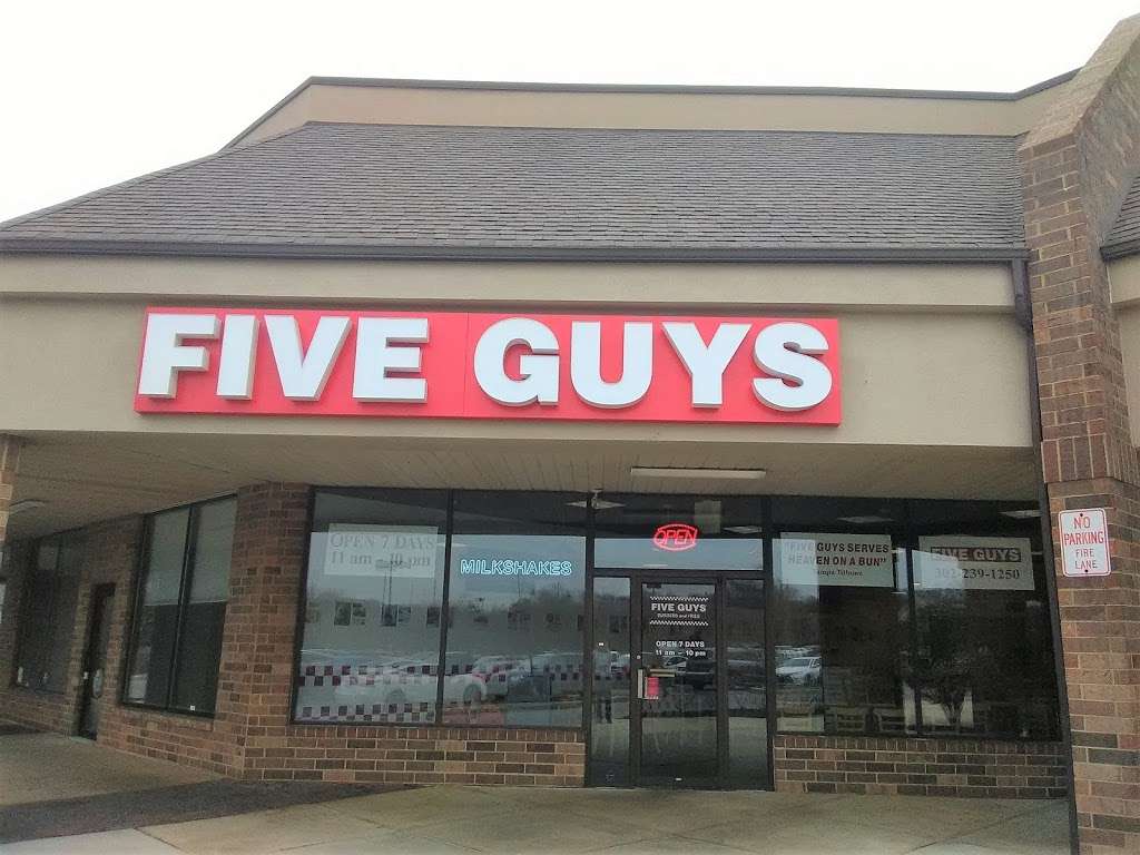 Five Guys | 136 Lantana Dr, Hockessin, DE 19707, USA | Phone: (302) 239-1250