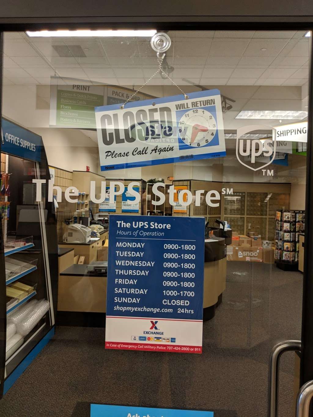 The UPS Store | 461 Skymaster Dr Bldg 650, Travis AFB, CA 94535, USA | Phone: (707) 437-6145
