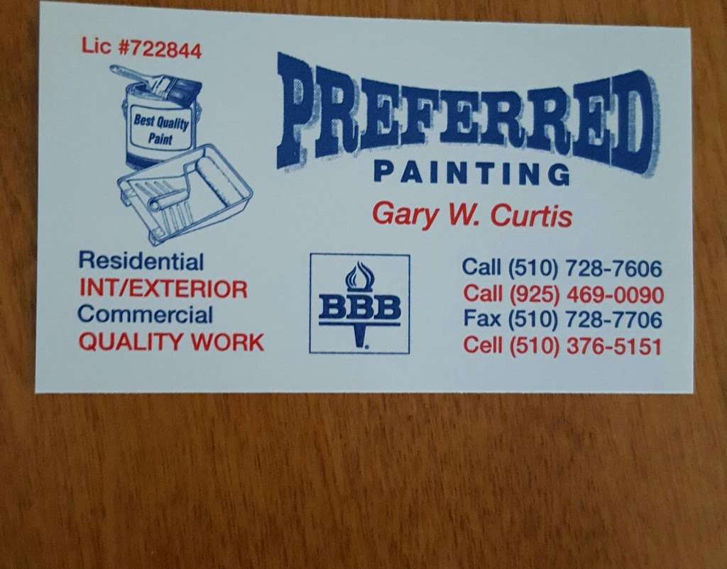 Preferred Painting | 3306 Arcadian Dr, Castro Valley, CA 94546, USA | Phone: (510) 728-7606