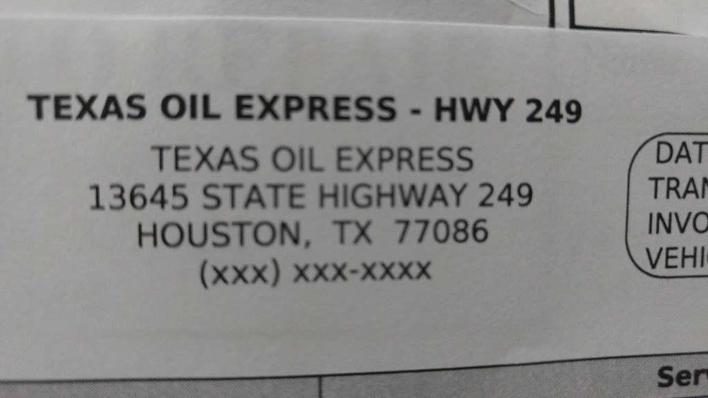 249 Tune & Lube | 13645 TX-249, Houston, TX 77086, USA | Phone: (281) 405-0095