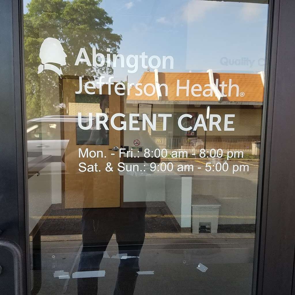 Abington Urgent Care - Flourtown - Jefferson Health | 1820 Bethlehem Pike, Flourtown, PA 19031, USA | Phone: (215) 836-1354