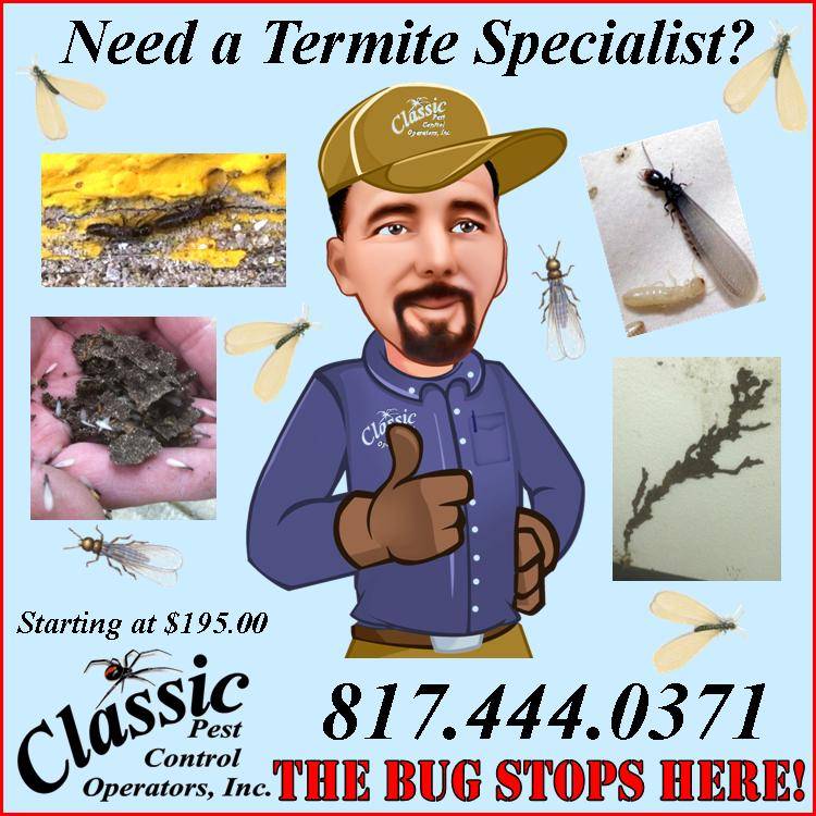 Classic Pest Control Operators, Inc. | 404 W Main St #100, Azle, TX 76020, USA | Phone: (817) 444-0371