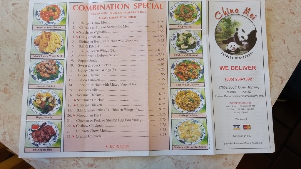 China Mei Chinese Restaurant | 17852 S Dixie Hwy, Miami, FL 33157, USA | Phone: (305) 238-1392