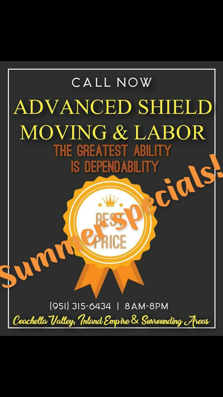 Advanced Shield Moving & Labor | 2453 N Beechwood Ave, Rialto, CA 92377, USA | Phone: (951) 315-6434