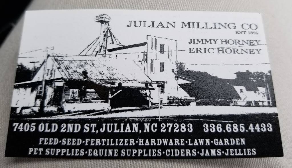 Julian Milling Company | 7405 Old 2nd St, Julian, NC 27283, USA | Phone: (336) 685-4433
