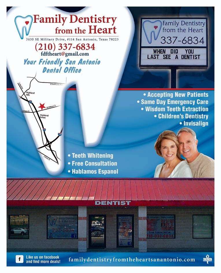 Moya Family Dentistry | 3630 SE Military Dr #114, San Antonio, TX 78223, USA | Phone: (210) 337-6834