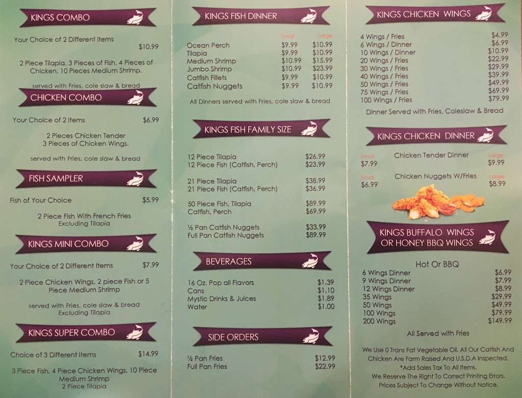 King Fish & Wings | 703 E Jackson St, Joliet, IL 60432, USA | Phone: (815) 727-7123