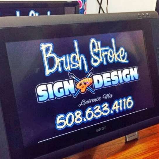 Brush Stroke Sign Design | 2 Farley St, Lawrence, MA 01843 | Phone: (508) 633-4116