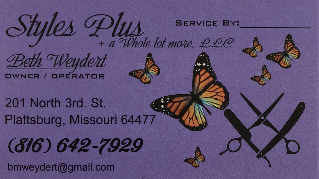 Styles Plus | 201 N 3rd St, Plattsburg, MO 64477, USA | Phone: (816) 642-7929