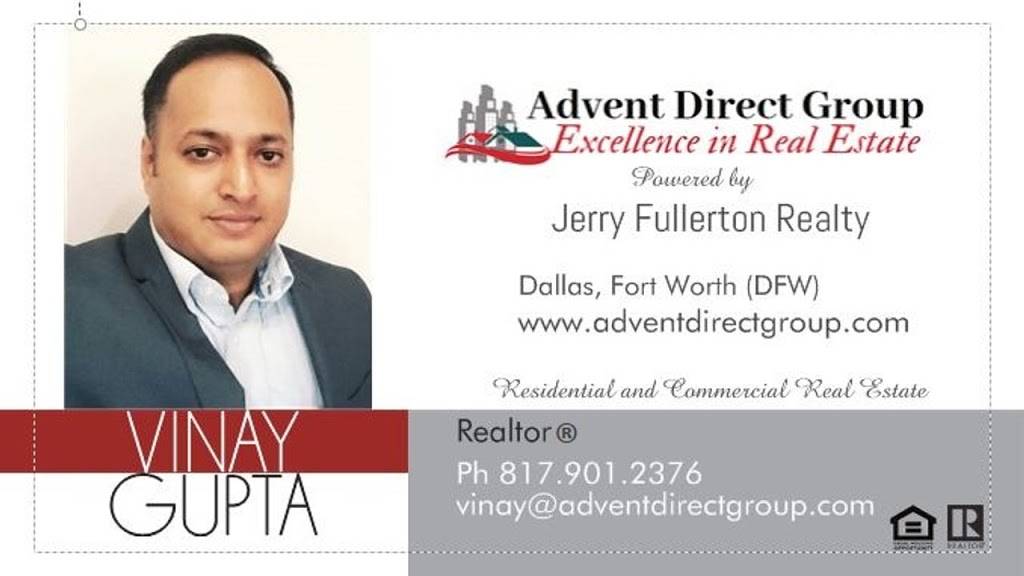 Vinay Gupta Realtor - Advent Direct Group | 1655 N Tarrant Pkwy #2, Keller, TX 76248, USA | Phone: (817) 901-2376