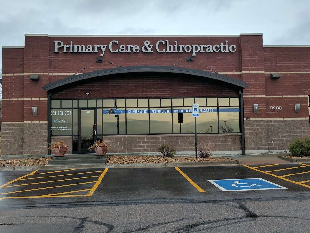 Primary Care & Chiropractic | 9299 S Broadway Suite 100, Highlands Ranch, CO 80129 | Phone: (303) 683-3377