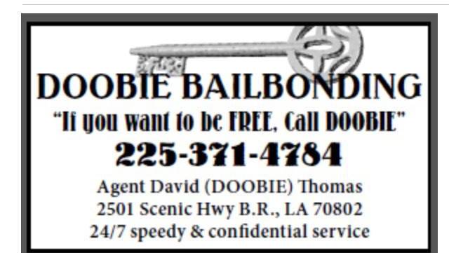 DOOBIE Bail Bonding 225-371-4784 | 2501 Scenic Hwy, Baton Rouge, LA 70802, USA | Phone: (225) 371-4784