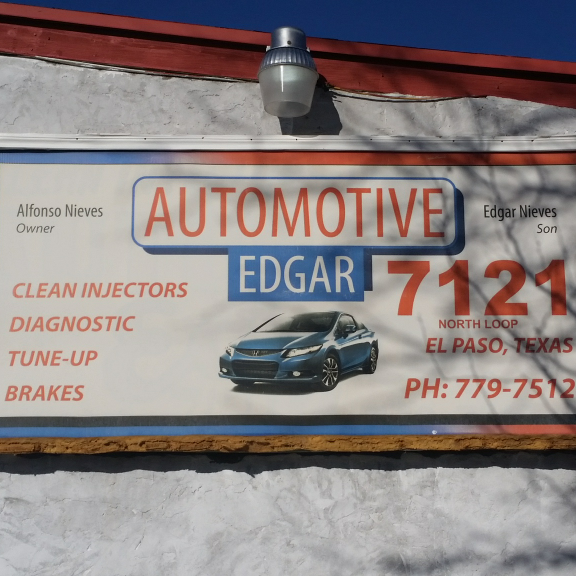 Edgars Automotive | 7121 N Loop Dr, El Paso, TX 79915, USA | Phone: (915) 779-7512