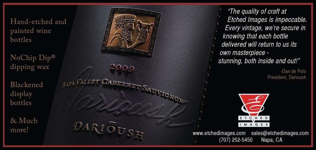 Etched Images | 1758 Industrial Way # 101, Napa, CA 94558, USA | Phone: (707) 252-5450