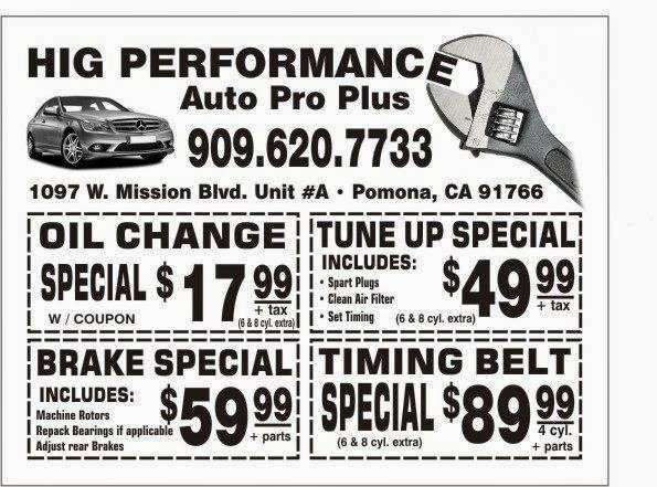 HIGH PERFORMANCE AUTO PRO PLUS | 1097 W Mission Blvd, Pomona, CA 91766, USA | Phone: (909) 620-7733