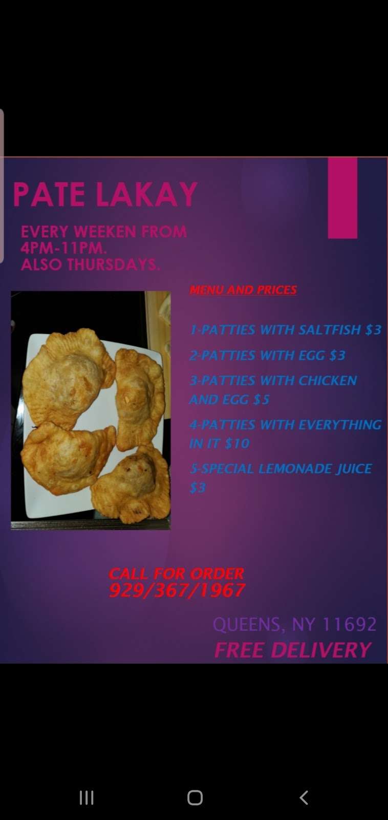 PATE LAKAY | 126 Beach 61st St, Arverne, NY 11692, USA | Phone: (929) 367-1967 PATE LAKAY | 126 Beach 61st St, Arverne, NY 11692, USA | Phone: (929) 367-1967
