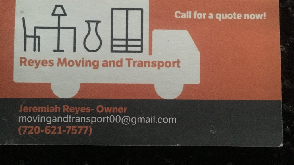 Reyes Moving and Transport | 4536 Josephine St, Denver, CO 80216, USA | Phone: (720) 621-7577