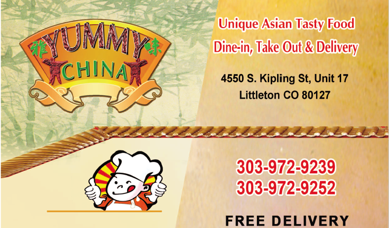 Yummy China | Suit 17, 4550 S Kipling St, Denver, CO 80127, USA | Phone: (303) 972-9239