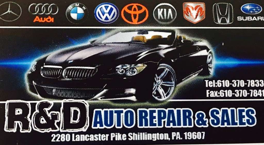 R & D AUTO REPAIRS & SALES | 2280 Lancaster Pike, Shillington, PA 19607, USA | Phone: (610) 370-7833