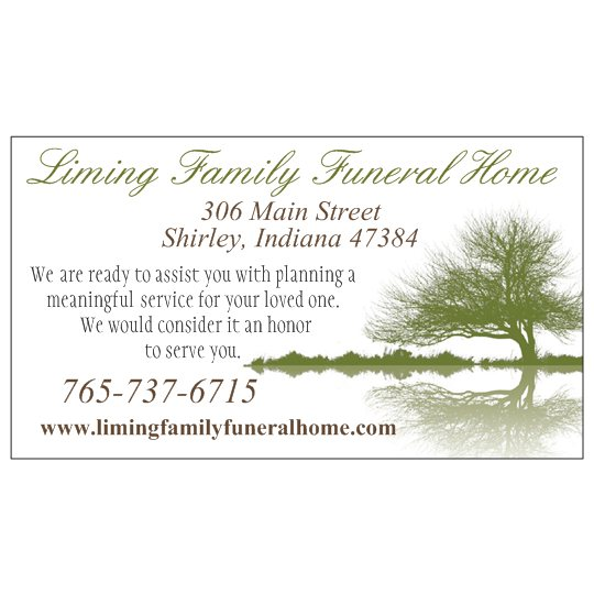 Liming Family Funeral Home | 306 Main St, Shirley, IN 47384, USA | Phone: (765) 737-6715