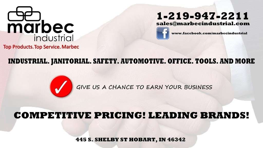 Marbec Industrial | 445 S Shelby St, Hobart, IN 46342 | Phone: (219) 947-2211