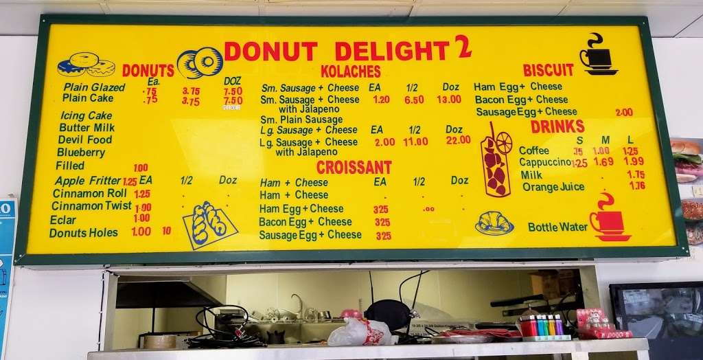 Donut Delight | 2121 N Main St, Houston, TX 77009 | Phone: (713) 226-7077