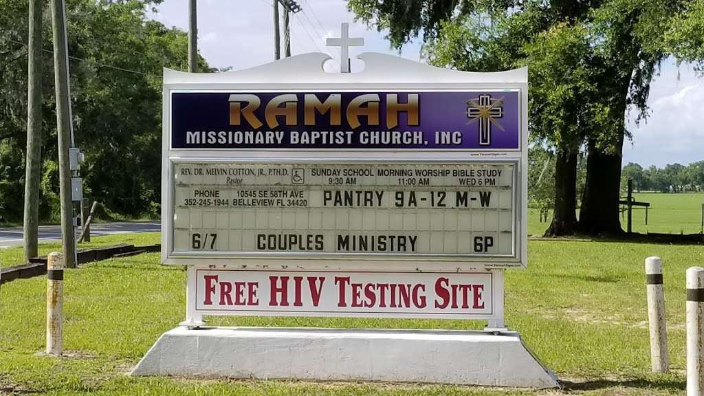 Ramah Baptist Church | 10545 SE 58th Ave, Belleview, FL 34420, USA | Phone: (352) 245-1944