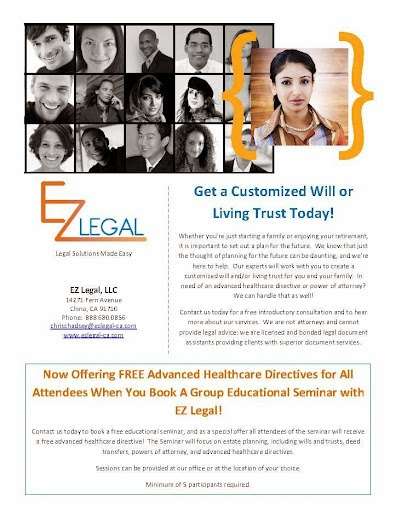 EZ Legal | 14271 Fern Ave, Chino, CA 91710, USA | Phone: (888) 680-0856