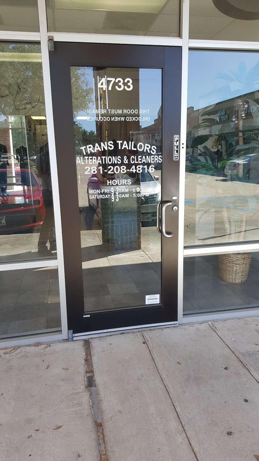 Trans Tailors | 4733 Lexington Blvd, Missouri City, TX 77459, USA | Phone: (281) 208-4816