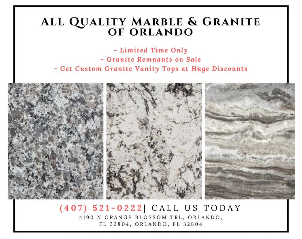 All Quality Marble & Granite | 4190 N Orange Blossom Trail, Orlando, FL 32804 | Phone: (407) 521-0222