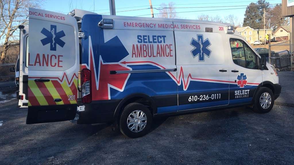 Select Ambulance Inc | 115 Little Rock Rd Unit A, Reading, PA 19605, USA | Phone: (610) 236-0111