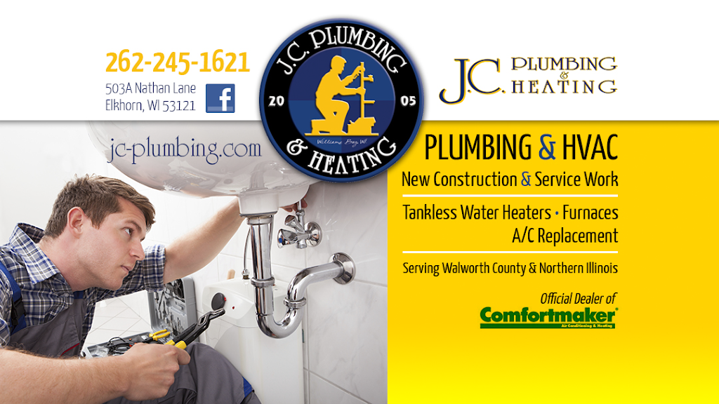 J. C. Plumbing & Heating | 503-A Nathan Ln, Elkhorn, WI 53121, USA | Phone: (262) 245-1621