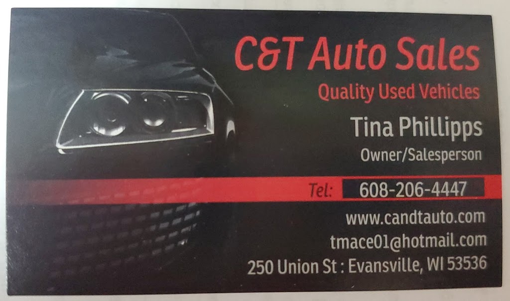 C&T Auto Sales | 250 N Union Rd, Evansville, WI 53536, USA | Phone: (608) 206-4447