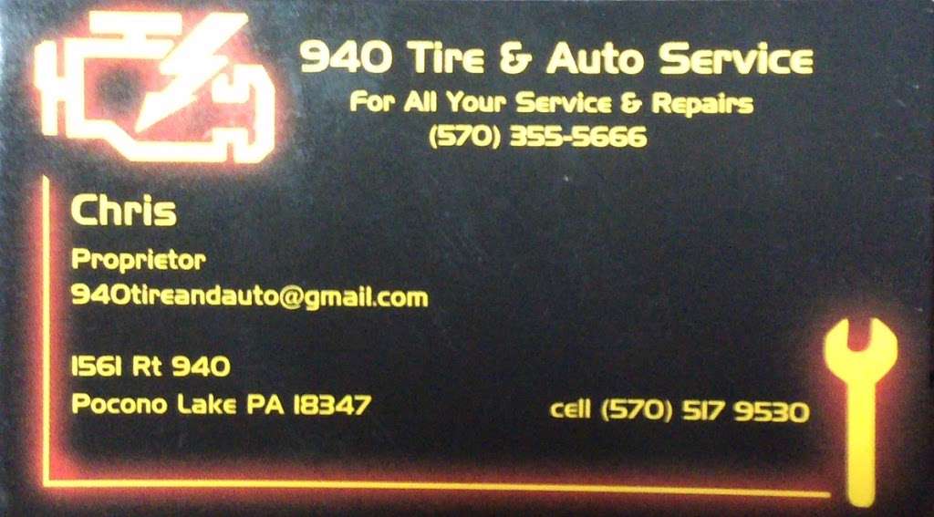 940 Tire & Auto Repair | 1561 PA-940, Pocono Lake, PA 18347, USA | Phone: (570) 355-5666