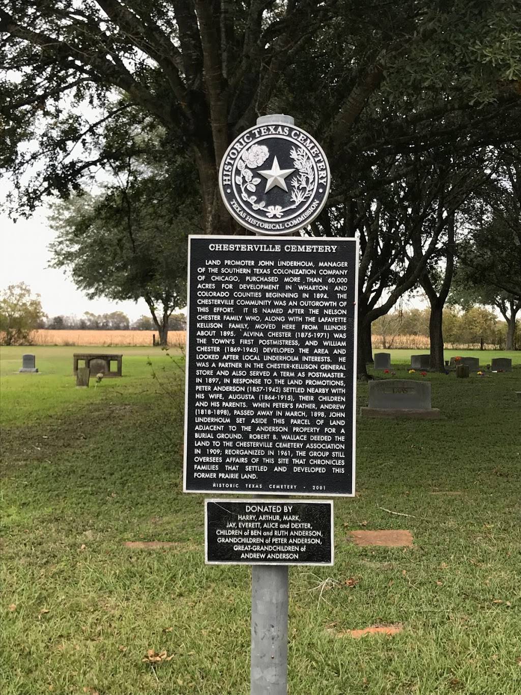 Chesterville Cemetery | 5438 Co Rd 262, East Bernard, TX 77435, USA