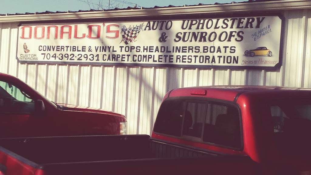 Donalds Auto Upholstery | 3436 Performance Rd, Charlotte, NC 28214 | Phone: (704) 392-2931