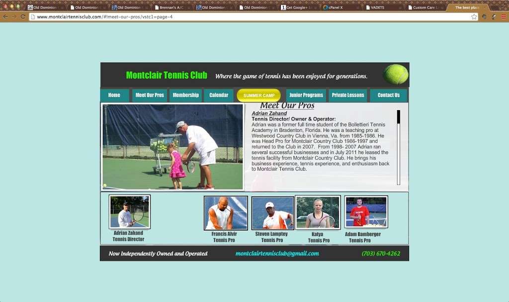 Montclair Tennis Club | 16225 Edgewood Dr, Montclair, VA 22025, USA | Phone: (703) 670-4262