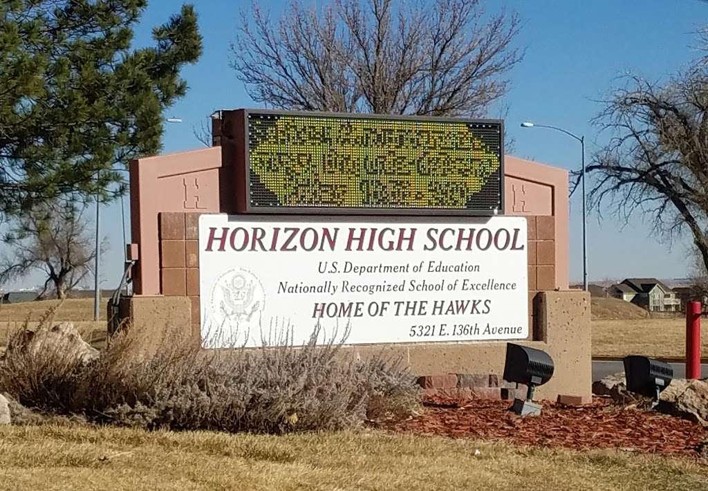 Horizon High School | 5321 E 136th Ave, Thornton, CO 80602, USA | Phone: (720) 972-4597