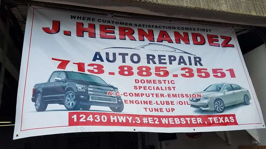 J Hernandez Auto Repair | Ste#E2, 12430 TX-3, Webster, TX 77598 | Phone: (713) 885-3551