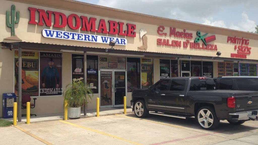 Indomable Western Wear | 11914 Aldine Westfield Rd, Houston, TX 77093, USA | Phone: (281) 442-4500