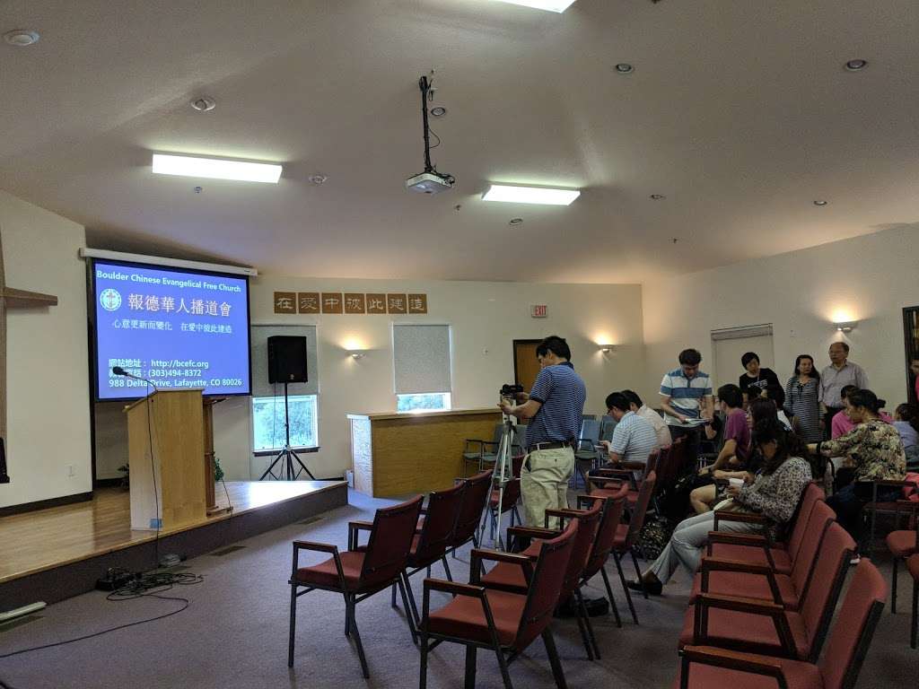Boulder Chinese Evangelical Free Church | 988 Delta Dr, Lafayette, CO 80026, USA